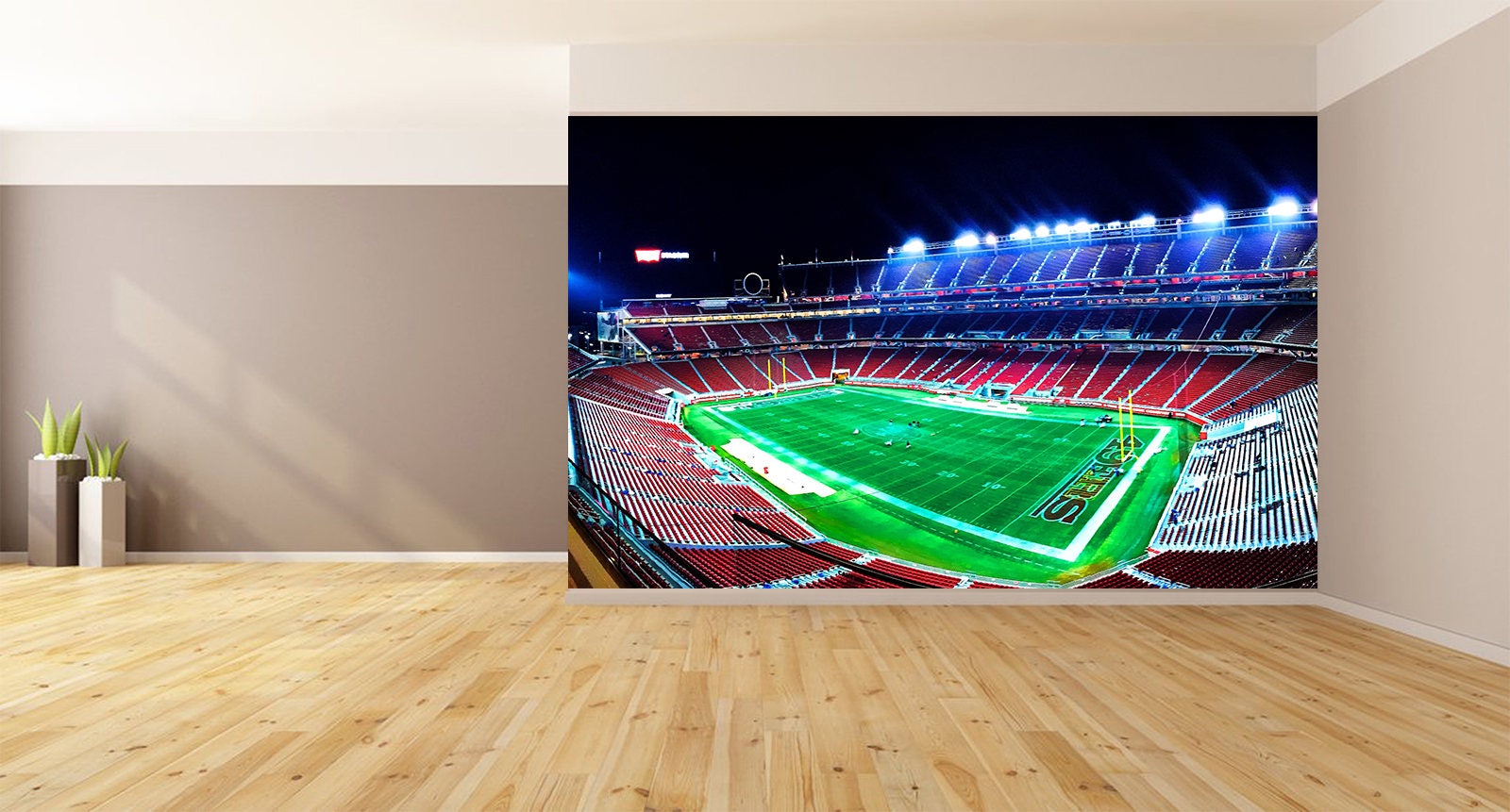Wall Art Football Stadium Photo Wallpaper HUGE Peel and Stick Etsy