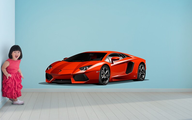 Lamborghini Wall Decal Removeable Repositionable