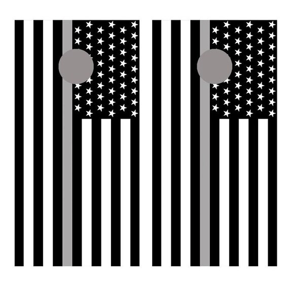 Alaska Flag Cornhole Board Vinyl Sticker Wrap