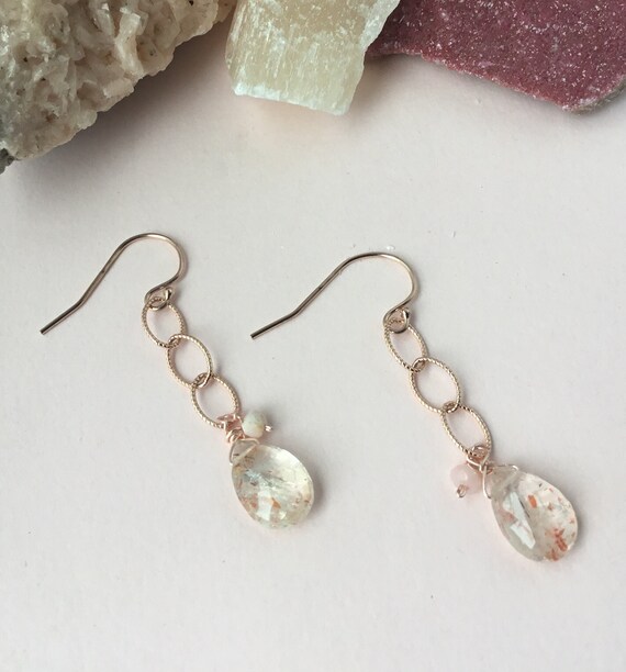 ピアス Oregon Sunstone ...  pierce or earring Raw Oregon Sunstone Stud Earrings – Blue Heron