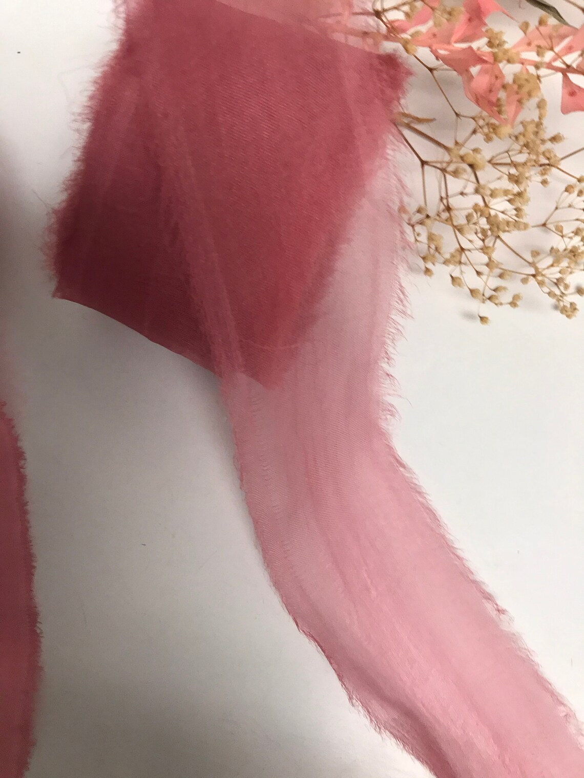 Silk Organza Ribbon Antique Rose - Etsy