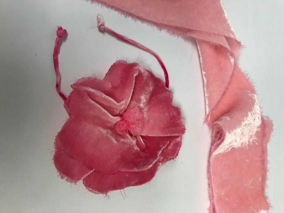 Silk Velvet Flower Camilla Etsy