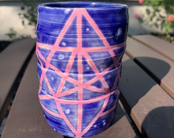 Sacred Geometry - Ceramic Tumbler - Pottery