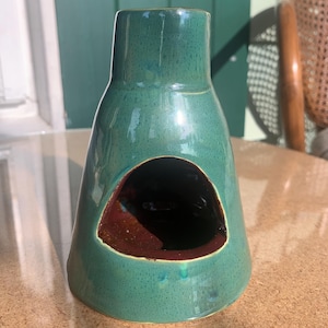 Mini Malm - Ceramic Incense Burner & Tea Light Holder - Green