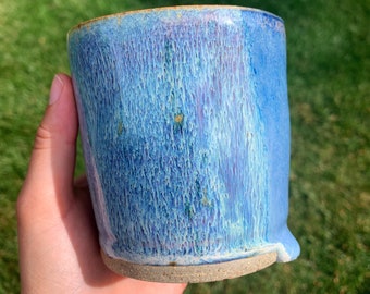 Cup - Pottery - Rutile Blue