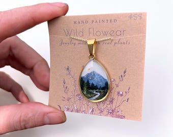 Hand Painted River Necklace