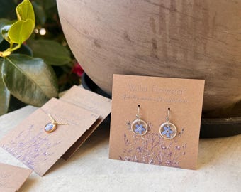 Forget Me Not Earrings in Gold and Silver