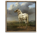 Vintage Horse Painting Downloadable Prints, Digital Equestrian Print Printable Wall Art, Horse Portrait Oil Painting Poster Download