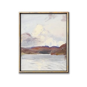 Impresiones digitales de arte de pared de paisaje marino abstracto, cartel imprimible de acuarela del océano, estética de la abuela costera, imprimibles vintage
