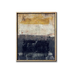 Impressões neutras para download de arte abstrata, download de arte moderna em amarelo e cinza silenciado, pôster para impressão de pintura monotipia