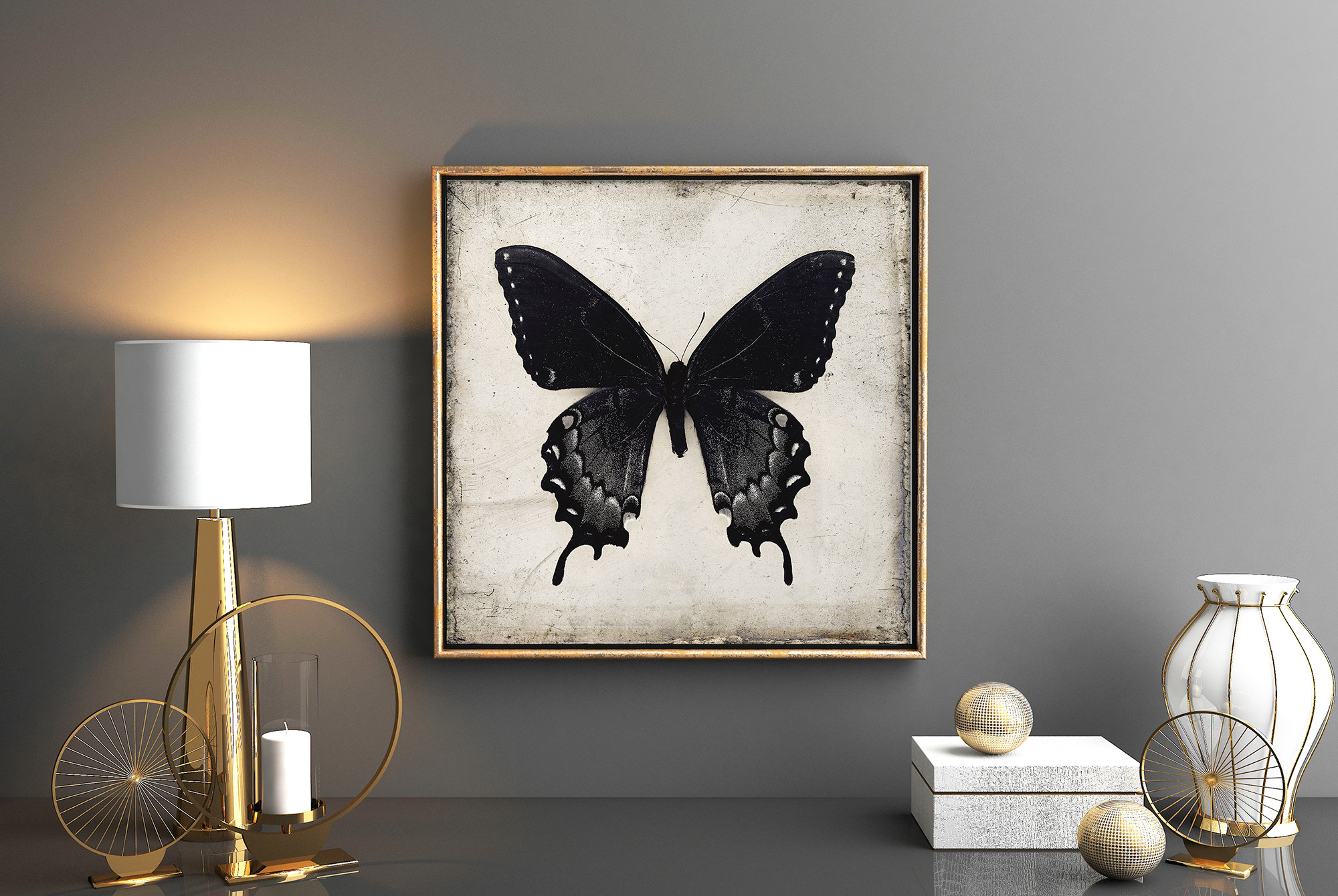Black Butterfly Wall Art Downloadable Prints Gothic Home Etsy