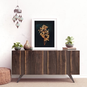 Dark Botanical Digital Print, Moody Floral Printable Art image 9