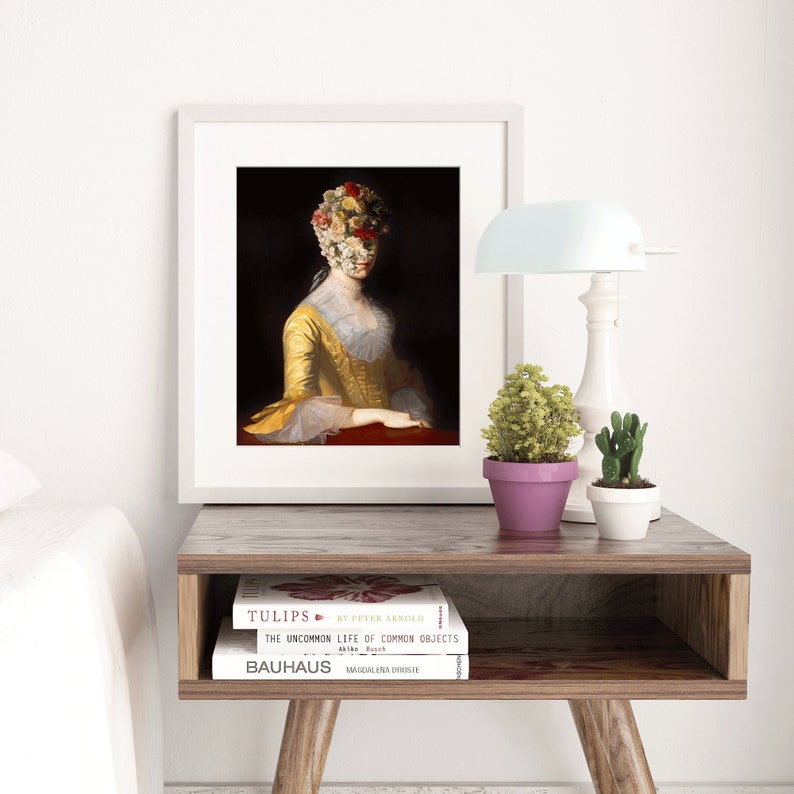 Eclectic Wall Art Vintage Portrait Painting Collage | Etsy