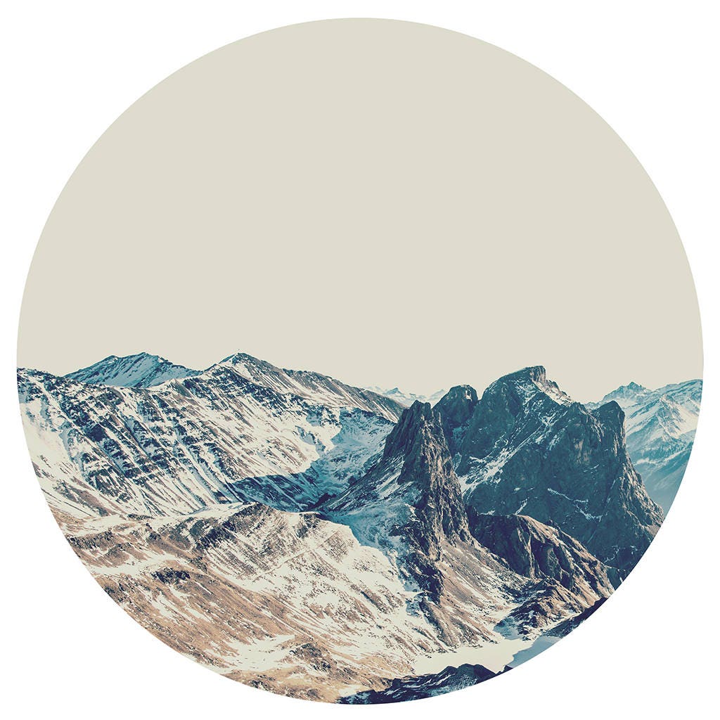 Mountain Wall Art Printable Wall Decor Modern Mountain Print | Etsy