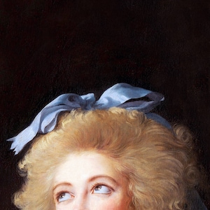 Pittura alterata, Pittura vintage alterata, Dettaglio dipinto ritratto, Stampa scaricabile, Arte stampabile, Arte alterata, Stampa pittorica, Stampe immagine 4