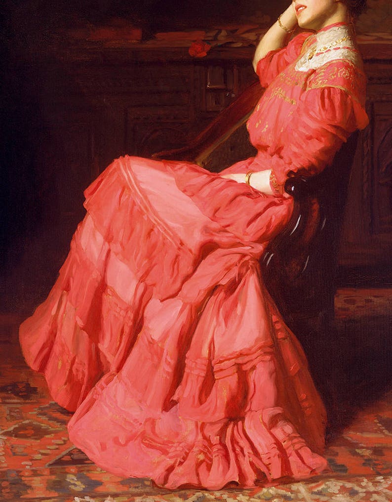 Red Art Dress