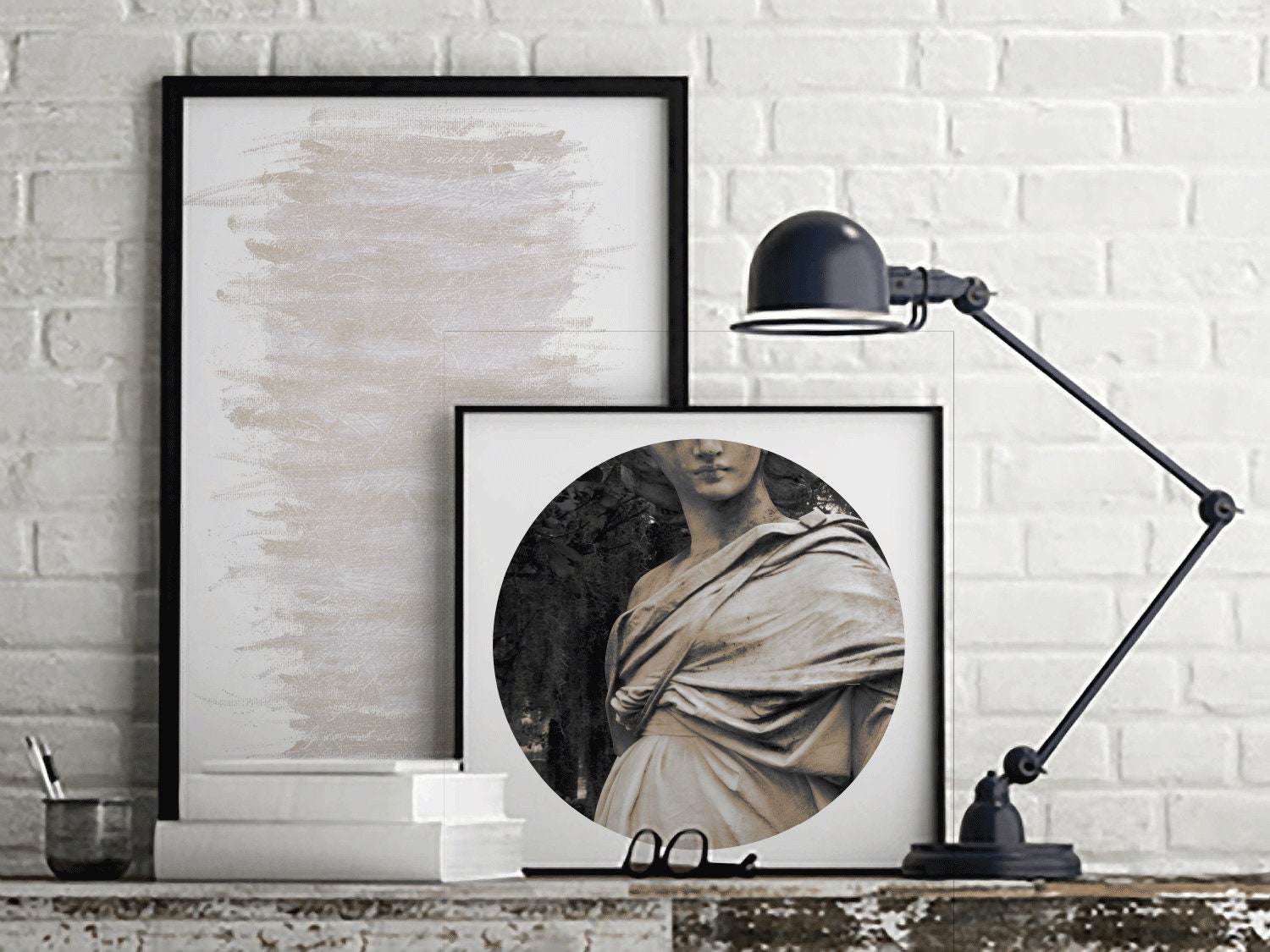 White on White Wall Art Abstract Painting Printable Artwork Etsy Canada