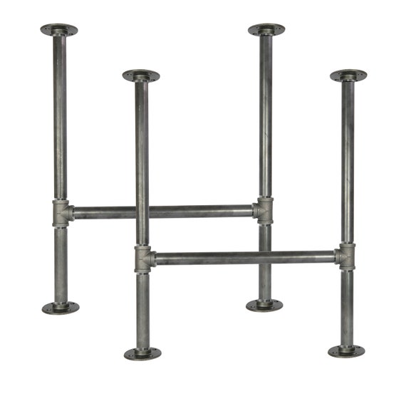 Steel pipe dining table deals