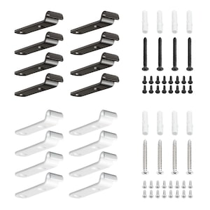 8x Regalbodenhalter Für Regalhalter TEGEL Regalbodenhalterungen, Regalbodenträger Set, Metall Halterung Für Regalboden, Halter Für Holzbrett