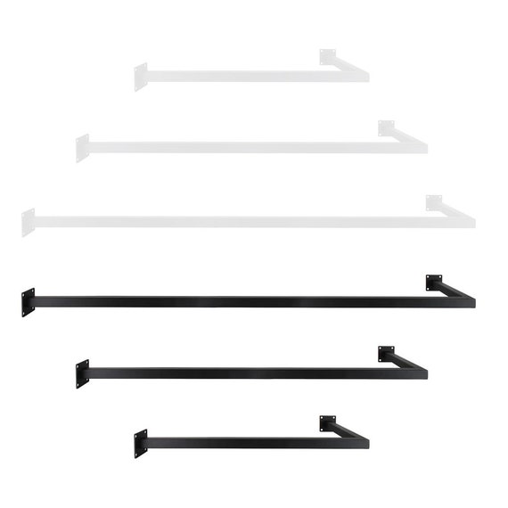 1x bastone appendiabiti OVERECK Supporto per armadio a forma di L per  appendiabiti Montaggio a parete nel mobile da cucina del corridoio del  bagno verniciato a polvere e antiruggine -  Italia