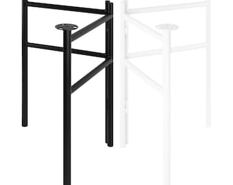 2x FOLD Table Frame - Foldable Metal Trestles - DIY Table Legs 800 x 720 mm - Folding Desk Legs - Weatherproof Support Trestles