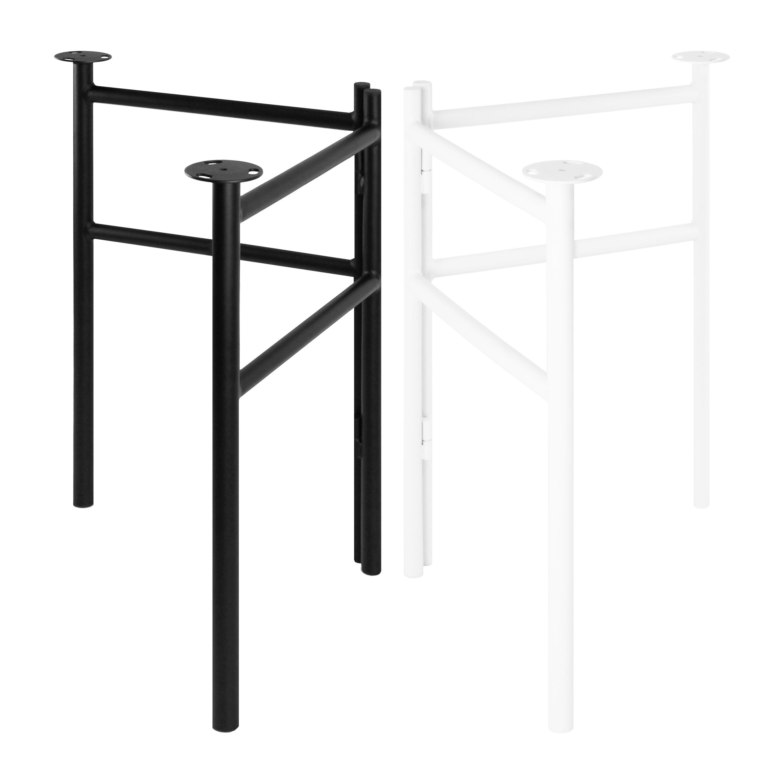 2x Telaio per tavolo pieghevole - Cavalletti in metallo pieghevoli - Gambe per tavolo fai da te 800 x 720 mm - Gambe per scrivania pieghevoli - Cavall