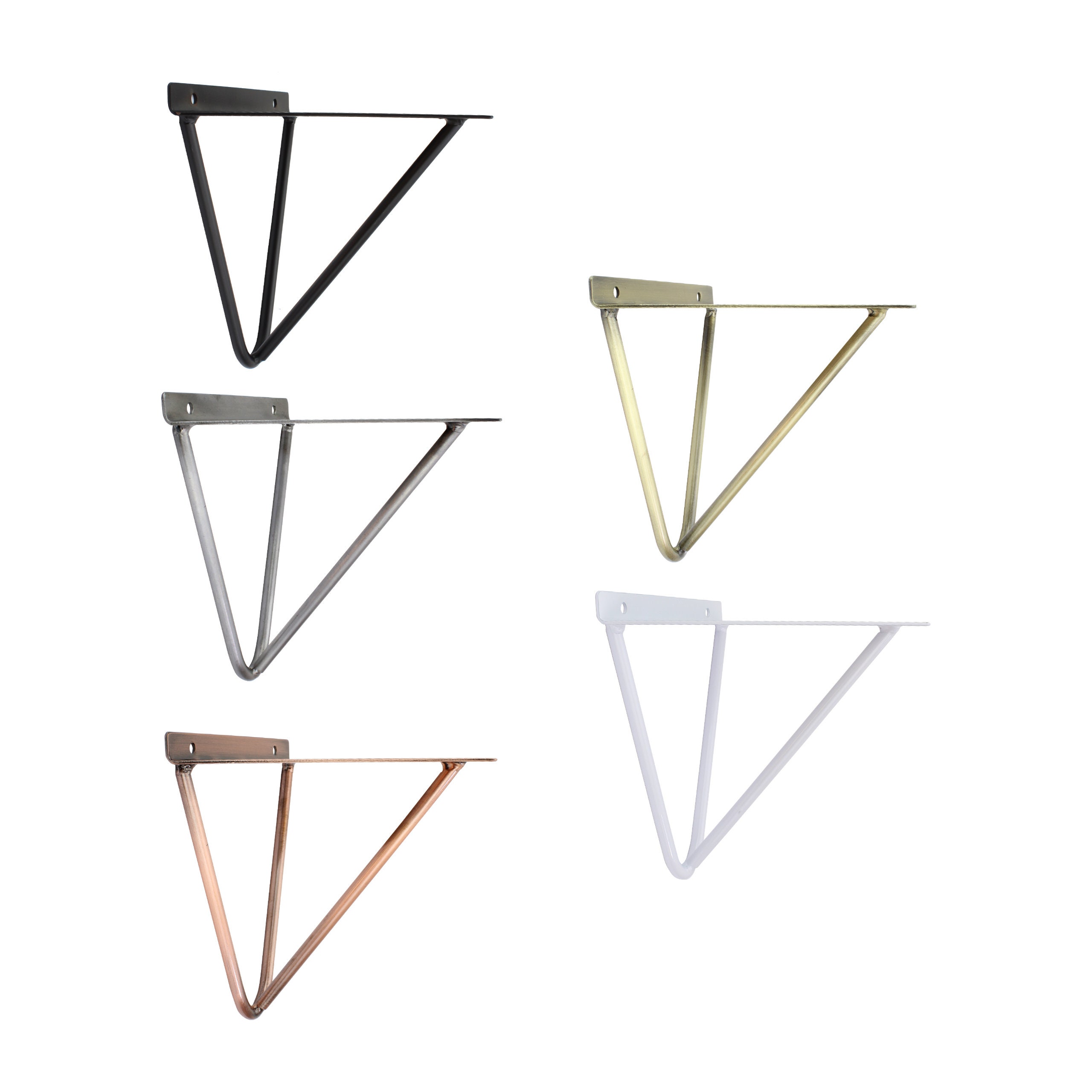 2 supports d'étagère | Fhain | Couleurs variées | Supports d'étagère, Étagère murale, Support d'étagère, Support d'étagère, Support d'étagère - Natura
