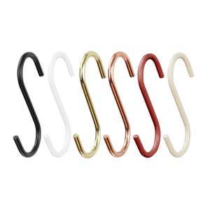 Natural Goods Berlin GARD S-coat hook design coat hanger S hook 30 mm clothes rail metal butcher hook wardrobe hook space-saving