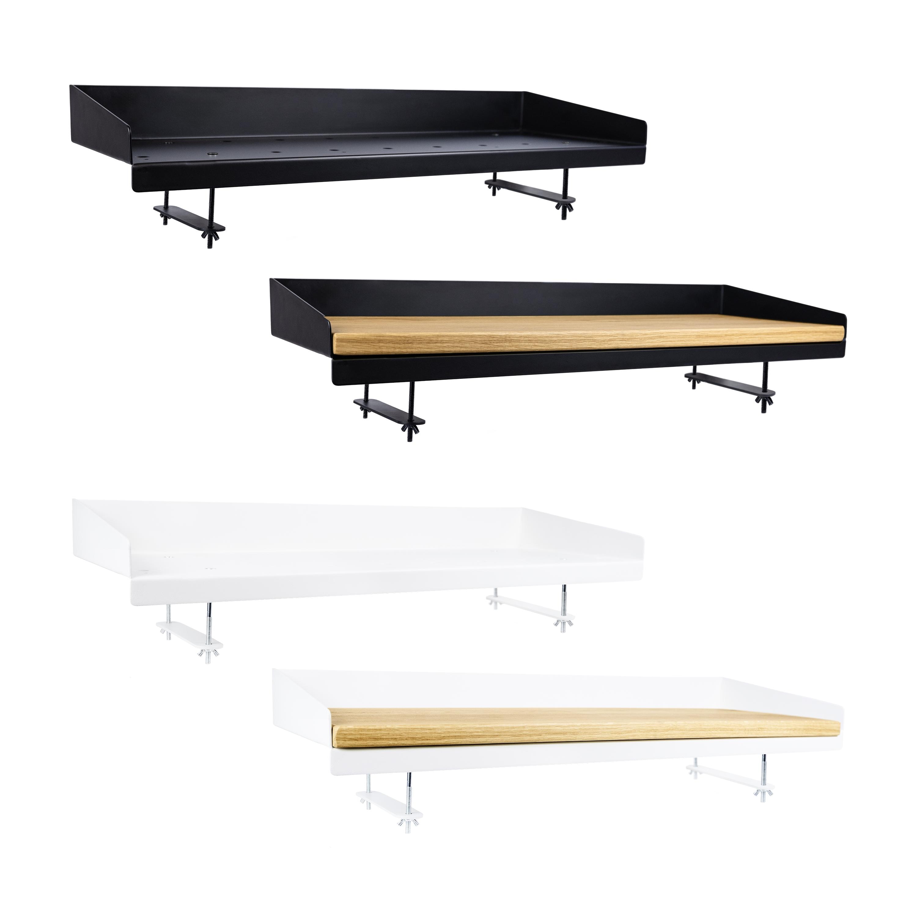 Tavolo da balcone SHEET - Tavolino da balcone in metallo, largo 70 cm - Mobili da balcone per balconi stretti, ringhiera per fioriere da balcone, tavo