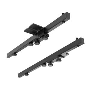 2 rallonges pivotantes pour table à manger - Rallonge noire de 60 cm - Rallonge pivotante pour plateau de table