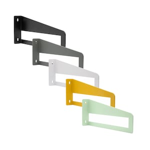 2x Natural Goods Berlin shelf bracket DAHLEM, heavy-duty shelf bracket, shelf support, wall shelf, floating shelf for kitchen and office