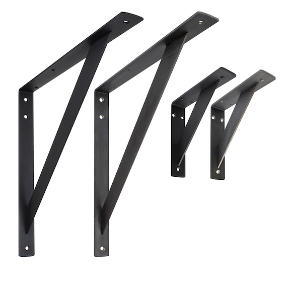 Staffa Per Mensola In Acciaio 30 Cm | Reggimensola In Acciaio - Foto 4