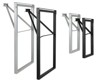 2x frame for beer tent set RECTANGLE | Foldable metal feet for beer bench | Stable outdoor table frame for garden, terrace & camping