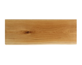 1x design shelf Live Edge made of oak | Natural edge solid wood shelf tree edge plank hanging shelf wall shelf living room dining room kitchen