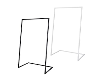 1x L-shaped clothes rack | Sturdy metal clothes rail | Freestanding steel wardrobe rail for bedroom, living room & office