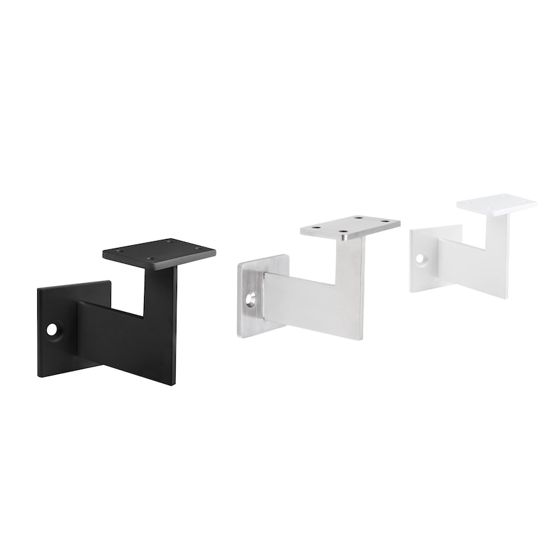 Angled Railing Support Bracket EDGE Handrail Bracket, Stair Railing Angle, Railing Support, Handrail ...