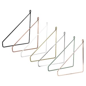 2x Regalhalter Pankow | Design Regalträger Wandregal Regalstütze Metall Konsole Draht | Hängeregal Regalwinkel Natural Goods Berlin
