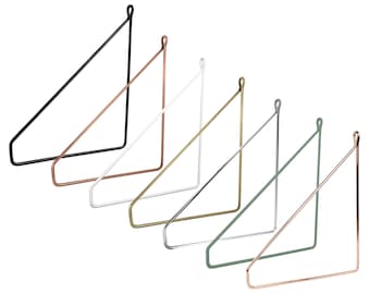 2x Shelf Brackets Pankow | Designer Shelf Support Wall Shelf Shelf Support Metal Console Wire | Hanging Shelf Shelf Angle Natural Goods Berlin