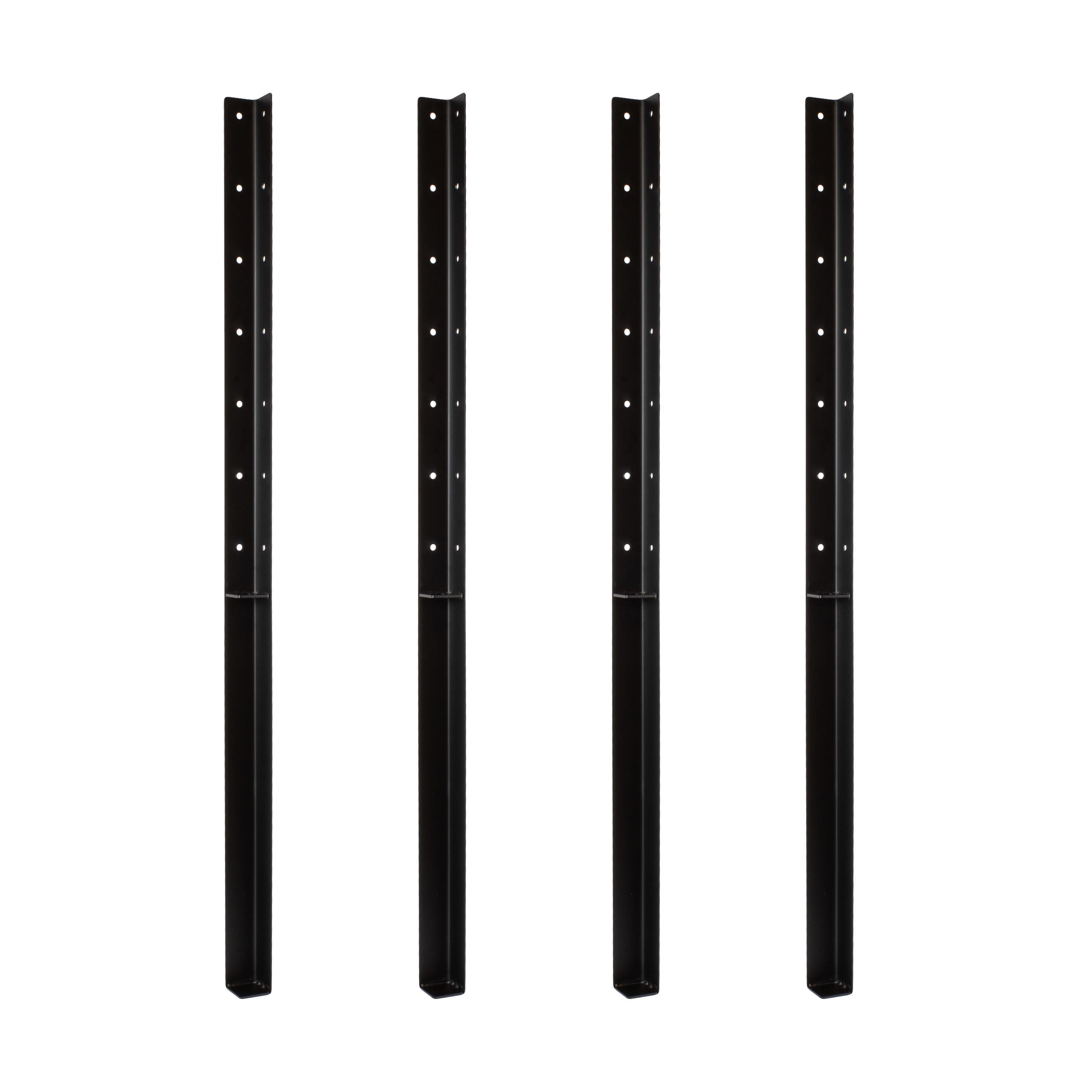 4 pieds classiques pour potager surélevé - Potager surélevé en métal à monter soi-même (1 m de haut) - Pieds pour jardinière - Supports pour jardinièr