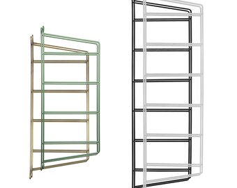 2x shelf holder Tegel | Wall Ladder Design Shelf Support System Wall Shelf Shelf Support Metal Wire Hanging Shelf Shelf Angle Natural Goods Berlin