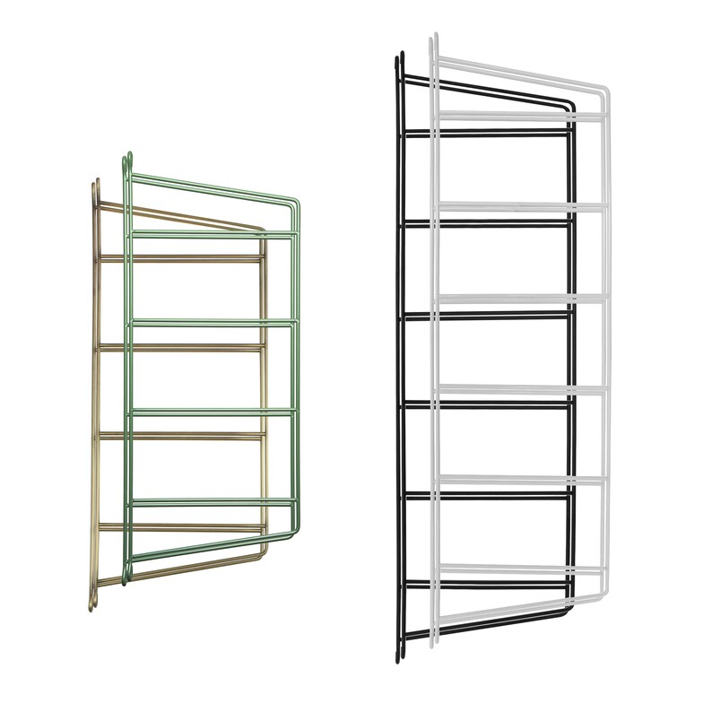 2x shelf holder Tegel Wall Ladder Design Shelf Support System Wall Shelf Shelf Support Metal Wire Hanging Shelf Shelf Angle Natural Goods Berlin image 1