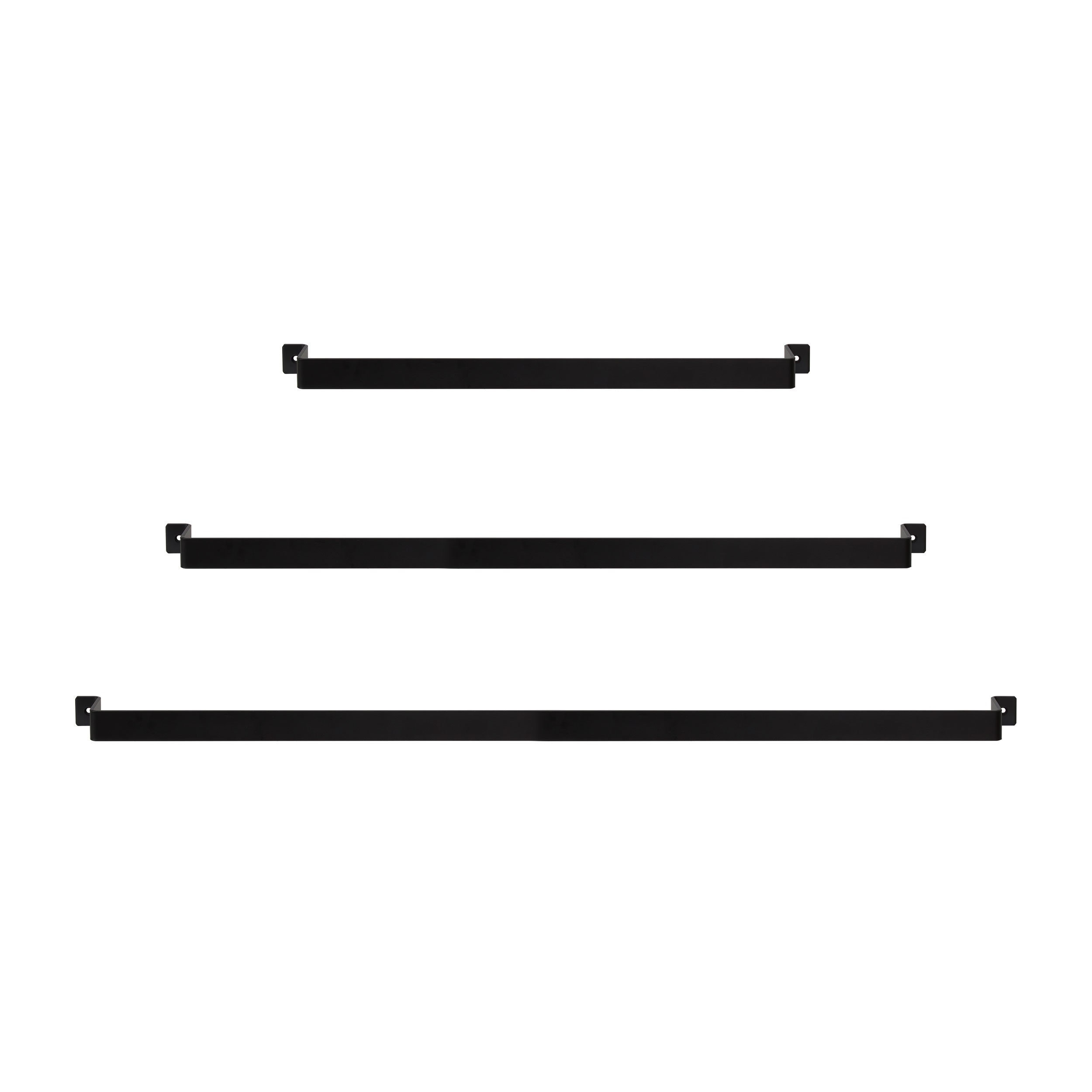 1x GARD FLAT Barre à crochets pour armoire, cuisine, salle de bain, balcon | Barre de suspension, ustensiles de cuisine, poêles, pots d'herbes aromati