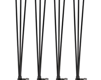 4x Hairpin Legs 'n'Roll | bewegliche Haarnadel Tischbeine rollbar | Tischgestell auf Rollen | Tischkufen mobil DIY Natural Goods Berlin