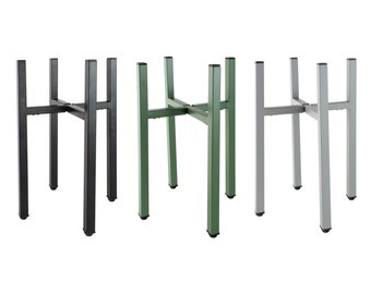 1x support de plantes design X-FORM en métal, support de fleurs réglable en taille pour pots d'un diamètre de 20 à 32,5 cm, support de fleurs à l'intérieur/à l'extérieur