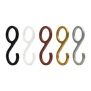 Natural Goods Berlin GARD hook HOOK metal design coat hook S-shaped for clothes rail butcher hook wardrobe hook S-hook space-saving