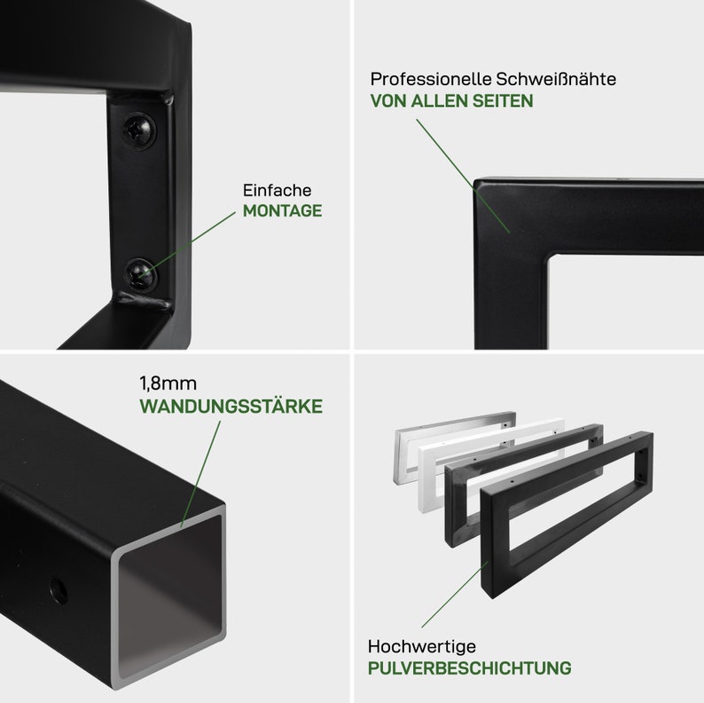 2x wandconsole Design wastafelhouder Stabiele plankhouder, wastafelonderbouw wandmontage Handdoekhouder opzetwastafel DIY afbeelding 10