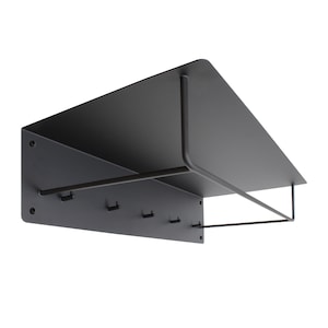 1x Wall Coat Rack GARD Sheet with Wall Hooks Clothes Rails & Hat Rack Hook Rail Wardrobe Panel Coat Hangers Jackets Coats Wall Mounting