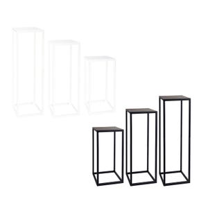 1x Plant stand RECTANGLE Flower stool square made of metal for indoor and outdoor use Flower column for outdoors Weatherproof side table