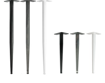 4x Design Tischbeine Conical Legs Möbelfüße konisch Esstisch Schreibtisch Couchtisch Metall Tischgestell Hairpin Legs Natural Goods Berlin