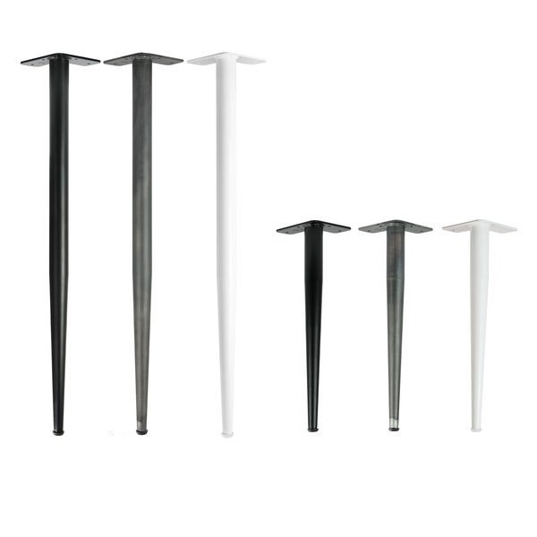 4x Design Table Legs Conical Legs Furniture Feet Conical Dining Table Desk Coffee Table Metal Table Frame Hairpin Legs Natural Goods Berlin